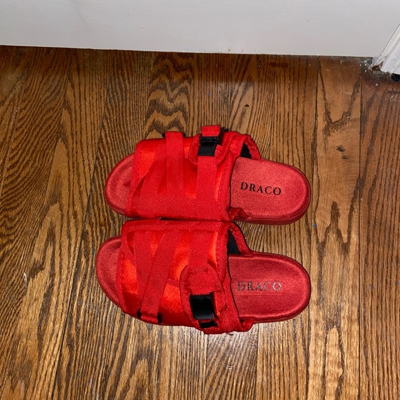 Shoes Draco Slide Size 56 Red Brand New Poshmark